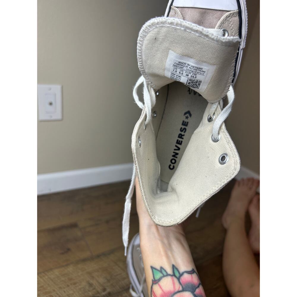 High Top Converse Chuck Taylor Platform Sneakers A06139F US 7.5 / UK 5.5 / EU 38 - Picture 5 of 6